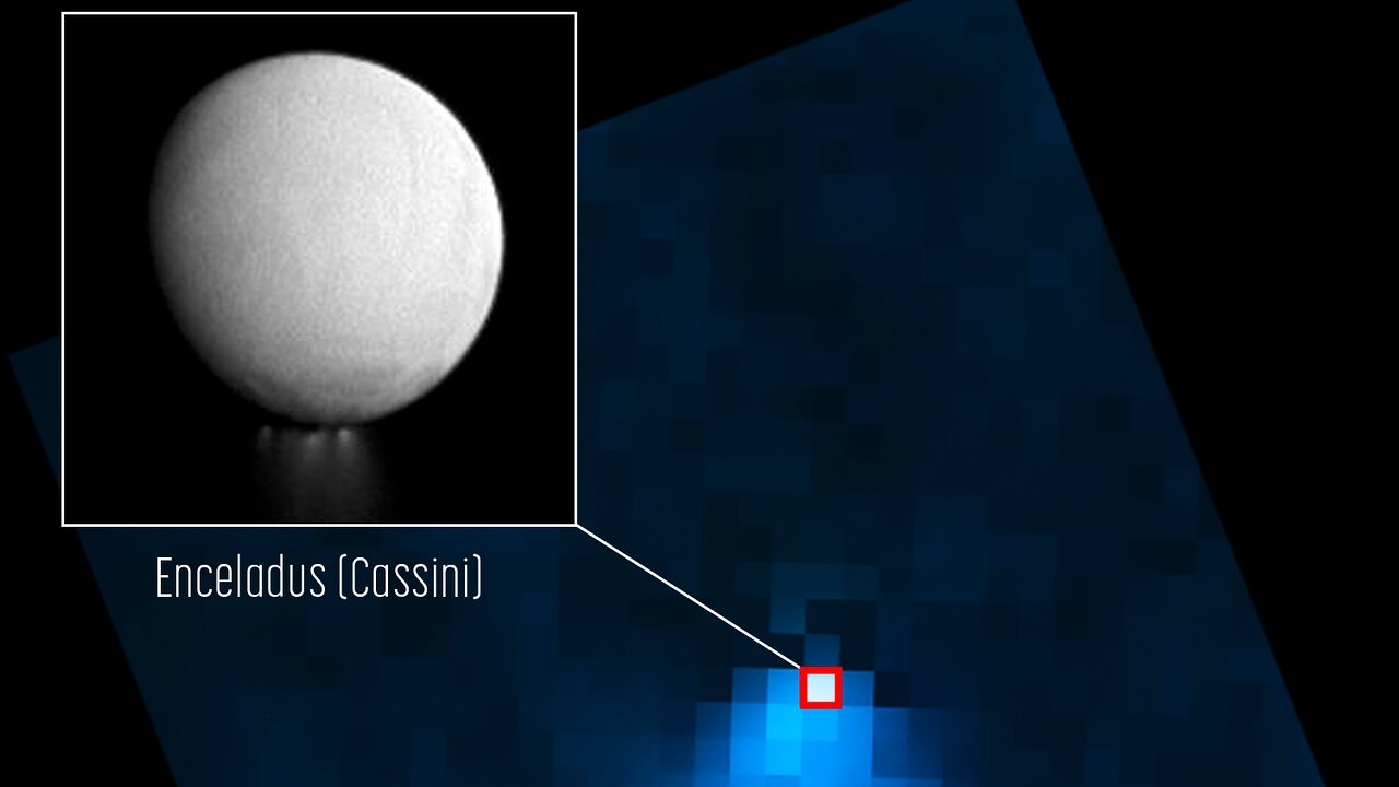 Le télescope spatial James Webb détecte un panache sélevant dEncelade